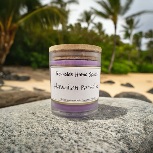 Hawaiian Paradise 7.5oz Soy Wax Candle - Reynolds Home GoodsHomemade Soy Wax CandleReynolds Home Goods