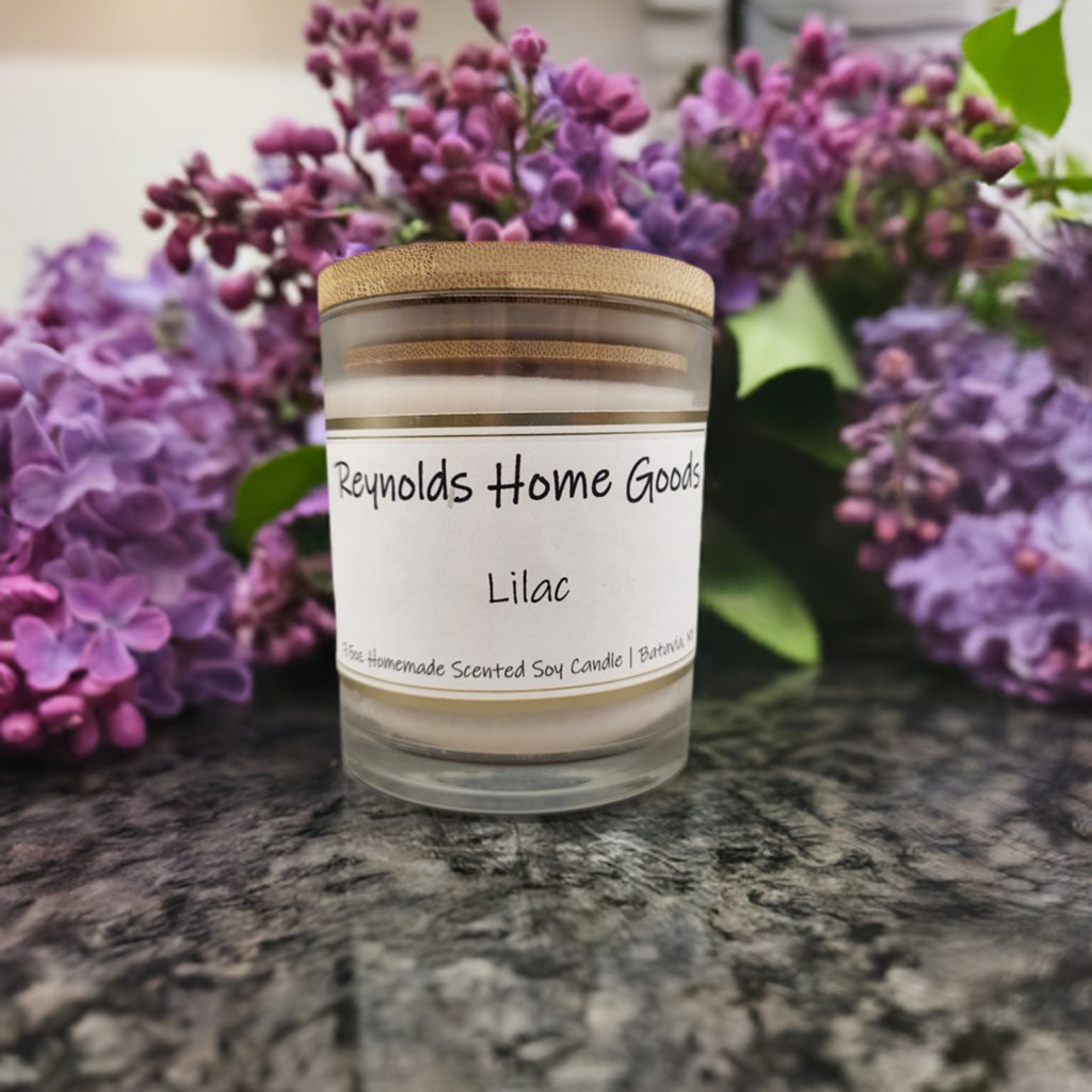 Lilac 7.5oz Soy Wax Candle - Reynolds Home GoodsHomemade Soy Wax CandleReynolds Home Goods